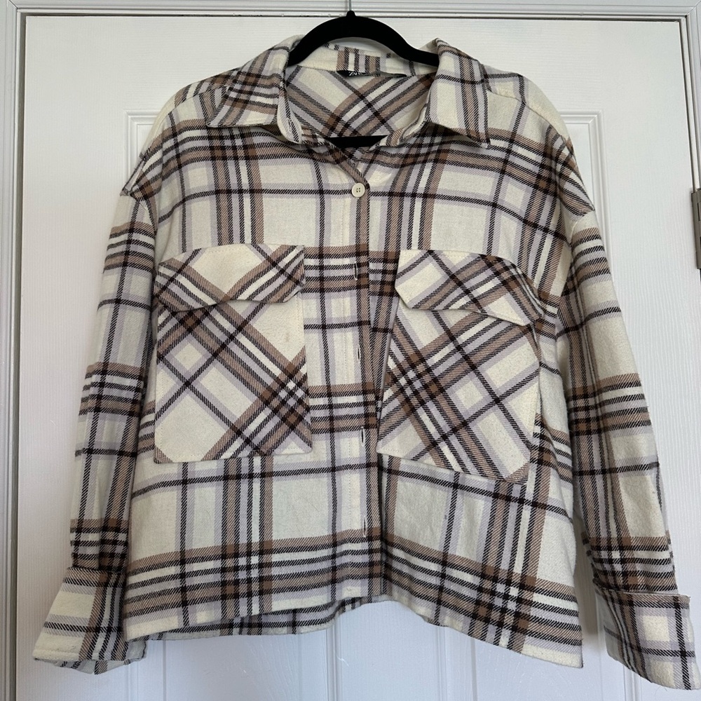 Zara Plaid Overshirt